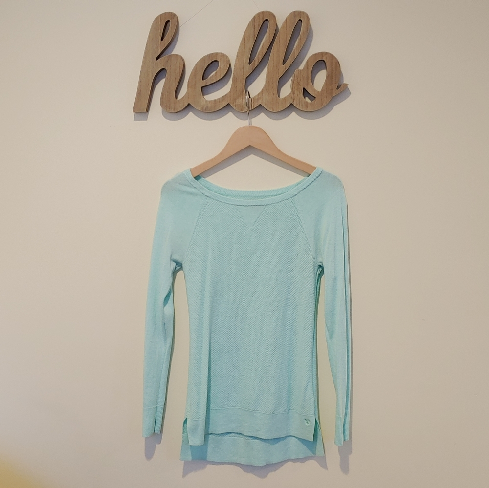 Teal AEO Knit Sweater (S)